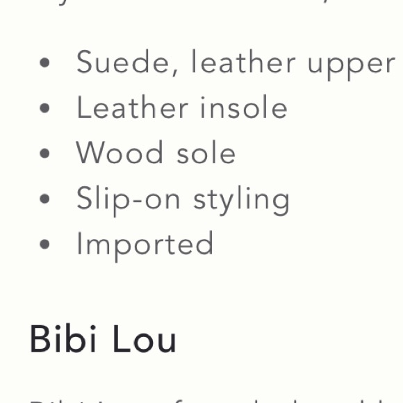 Bibi Lou Wood-Bottom Slides Sandals NEW EU 40 US 9-9.5 Taupe Anthropologie NIB - Picture 4 of 8